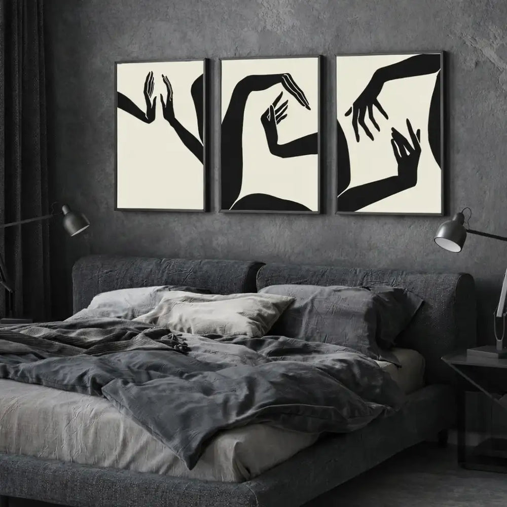 Set of 3 Framed Prints — Design 66