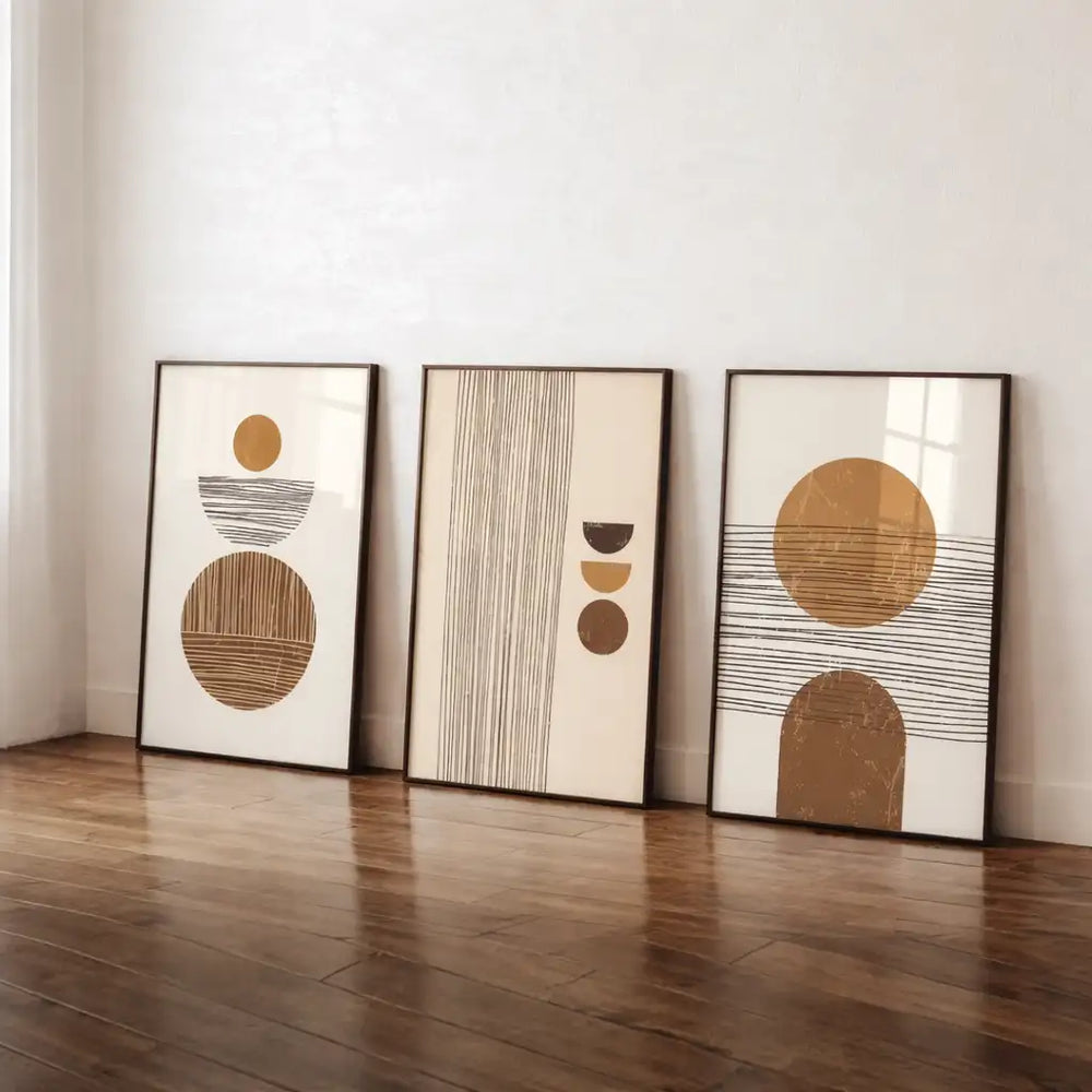 Set of 3 Framed Prints — Design 82