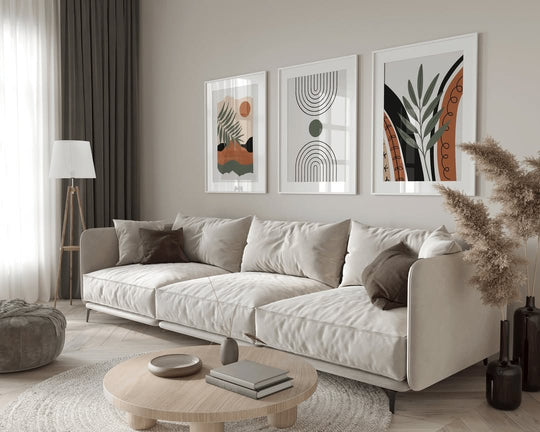 طقم ٣ براويز فنية — تصميم 4 | Portafoto