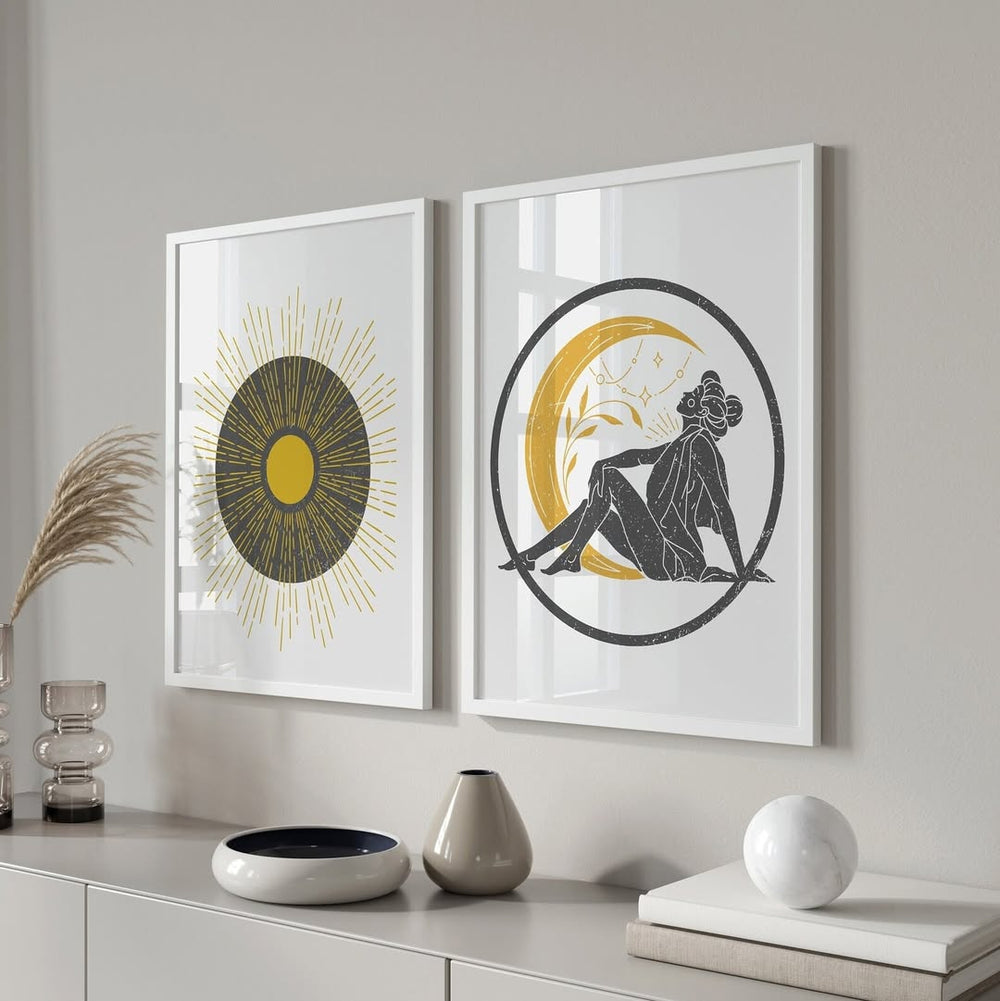 Set of 2 Framed Prints — Design 1