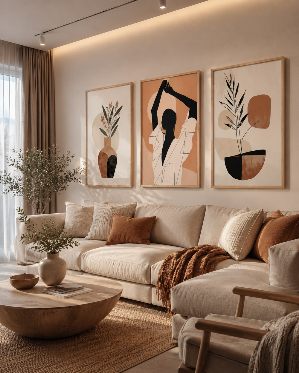 Set of 3 Framed Prints — Design 115